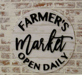 Farmers Market Shop Sign