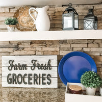 Farm Fresh Groceries Sign